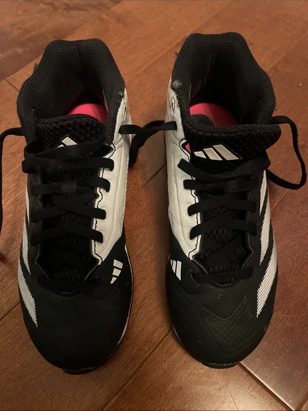 Adidas Kids’ Black & White Football Cleats